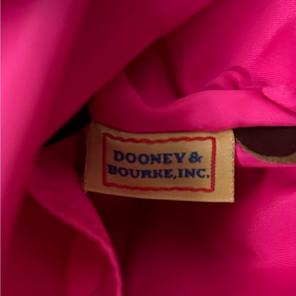 🎄♥️ Dooney & Bourke Canvas Zebra Victoria Bag, Pink Lining ♥️🎄 - Picture 5 of 16